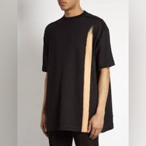 Raf Simons Black Tan Short Sleeve oversized Tee Crewneck size XL Streetwear